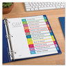 A Picture of product AVE-11847 Avery® Customizable Table of Contents Ready Index® Multicolor Dividers with Printable Section Titles TOC Tab 12-Tab, Jan. to Dec., 11 x 8.5, White, Contemporary Color Tabs, 1 Set