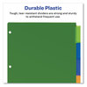 A Picture of product AVE-11900 Avery® Insertable Big Tab™ Plastic Dividers 5-Tab, 11 x 8.5, Assorted, 1 Set