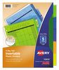 A Picture of product AVE-11900 Avery® Insertable Big Tab™ Plastic Dividers 5-Tab, 11 x 8.5, Assorted, 1 Set