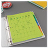 A Picture of product AVE-11901 Avery® Insertable Big Tab™ Plastic Dividers 8-Tab, 11 x 8.5, Assorted, 1 Set