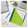 A Picture of product AVE-11902 Avery® Insertable Big Tab™ Plastic Pocket Dividers 1-Pocket 5-Tab, 11.13 x 9.25, Assorted, 1 Set