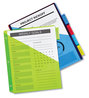 A Picture of product AVE-11902 Avery® Insertable Big Tab™ Plastic Pocket Dividers 1-Pocket 5-Tab, 11.13 x 9.25, Assorted, 1 Set