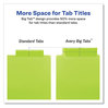A Picture of product AVE-11902 Avery® Insertable Big Tab™ Plastic Pocket Dividers 1-Pocket 5-Tab, 11.13 x 9.25, Assorted, 1 Set