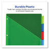 A Picture of product AVE-11902 Avery® Insertable Big Tab™ Plastic Pocket Dividers 1-Pocket 5-Tab, 11.13 x 9.25, Assorted, 1 Set