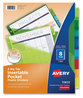 A Picture of product AVE-11903 Avery® Insertable Big Tab™ Plastic Pocket Dividers 1-Pocket 8-Tab, 11.13 x 9.25, Assorted, 1 Set