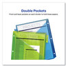 A Picture of product AVE-11906 Avery® Insertable Big Tab™ Plastic Pocket Dividers 2-Pocket 5-Tab, 11.13 x 9.25, Assorted, 1 Set