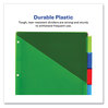 A Picture of product AVE-11906 Avery® Insertable Big Tab™ Plastic Pocket Dividers 2-Pocket 5-Tab, 11.13 x 9.25, Assorted, 1 Set