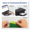 A Picture of product AVE-11906 Avery® Insertable Big Tab™ Plastic Pocket Dividers 2-Pocket 5-Tab, 11.13 x 9.25, Assorted, 1 Set