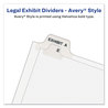 A Picture of product AVE-11910 Avery® Preprinted Legal Exhibit Index Tab Dividers with Black and White Tabs Side Style, 25-Tab, Table Of Contents, 11 x 8.5, 25/Pack