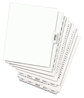 A Picture of product AVE-11916 Avery® Preprinted Legal Exhibit Index Tab Dividers with Black and White Tabs Side Style, 10-Tab, 6, 11 x 8.5, 25/Pack