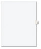 A Picture of product AVE-11922 Avery® Preprinted Style Legal Dividers Exhibit Side Tab Index 10-Tab, 12, 11 x 8.5, White, 25/Pack