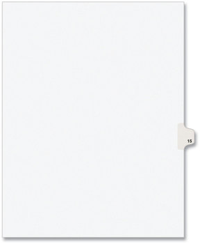 Avery® Preprinted Style Legal Dividers Exhibit Side Tab Index 10-Tab, 15, 11 x 8.5, White, 25/Pack