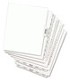 A Picture of product AVE-11949 Avery® Legal Index Divider, Exhibit Alpha Letter, Style Avery-Style Preprinted Bottom Tab 26-Tab, J, 11 x 8.5, White, 25/PK