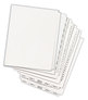 A Picture of product AVE-11959 Avery® Blank Tab Legal Exhibit Index Dividers with White Tabs Divider Set, 25-Tab, 11 x 8.5, 1