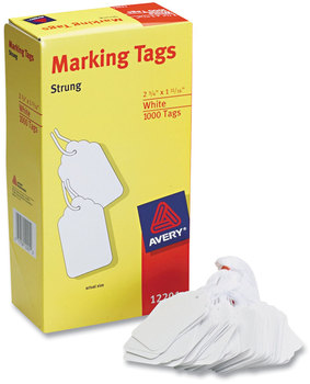 Avery® White Marking Tags Medium-Weight 2.75 x 1.69, 1,000/Box