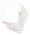 A Picture of product AVE-12388 Avery® Legal Index Divider, Exhibit Alpha Letter, Style Avery-Style Preprinted Bottom Tab Dividers, 26-Tab, O, 11 x 8.5, White, 25/Pack