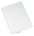 A Picture of product AVE-12390 Avery® Legal Index Divider, Exhibit Alpha Letter, Style Avery-Style Preprinted Bottom Tab Dividers, 26-Tab, Q, 11 x 8.5, White, 25/Pack