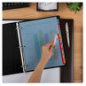 A Picture of product AVE-12433 Avery® Print & Apply Index Maker® Clear Label Plastic Dividers with Easy Printable Strip and 8-Tab, 11 x 8.5, Assorted Tabs, 5 Sets