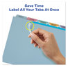 A Picture of product AVE-12452 Avery® Print & Apply Index Maker® Clear Label Plastic Dividers with Easy Printable Strip and 5-Tab, 11 x 8.5, Assorted Tabs, 5 Sets