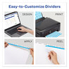 A Picture of product AVE-12452 Avery® Print & Apply Index Maker® Clear Label Plastic Dividers with Easy Printable Strip and 5-Tab, 11 x 8.5, Assorted Tabs, 5 Sets