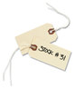 A Picture of product AVE-12503 Avery® Shipping Tags Strung 11.5 pt Stock, 3.75 x 1.88, Manila, 1,000/Box