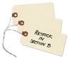 A Picture of product AVE-12604 Avery® Shipping Tags Double Wired 11.5 pt Stock, 4.25 x 2.13, Manila, 1,000/Box
