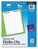 A Picture of product AVE-13164 Avery® Write & Erase Tab Dividers for Classification Folders and Narrow Bottom 5-Tab, 11 x 8.5, 1 Set