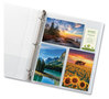 A Picture of product AVE-13401 Avery® Photo Storage Pages for Six 4 x 6 Mixed Format Photos, 3-Hole Punched, 10/Pack