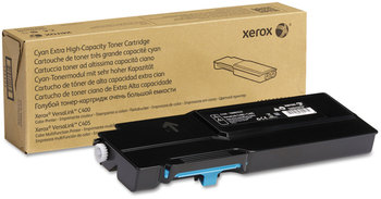 Xerox® 106R03524, 106R03525, 106R03526, 106R03527 Extra High Capacity Toner Cartridge High-Yield 8,000 Page-Yield, Cyan