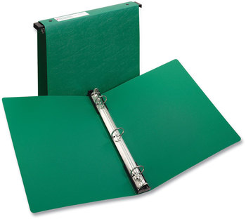 Avery® Hanging Storage Flexible Non-View Binder with Round Rings 3 1" Capacity, 11 x 8.5, Green