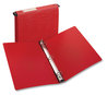 A Picture of product AVE-14803 Avery® Hanging Storage Flexible Non-View Binder with Round Rings 3 1" Capacity, 11 x 8.5, Red