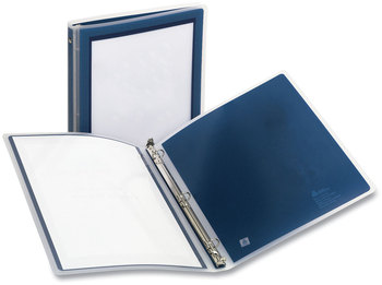 Avery® Flexi-View® Binder with Round Rings 3 0.5" Capacity, 11 x 8.5, Navy Blue