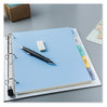 A Picture of product AVE-16170 Avery® Write & Erase Big Tab™ Durable Plastic Dividers and 3-Hole Punched, 5-Tab, 11 x 8.5, Assorted, 1 Set