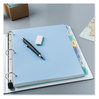 A Picture of product AVE-16171 Avery® Write & Erase Big Tab™ Durable Plastic Dividers and 3-Hole Punched, 8-Tab, 11 x 8.5, Assorted, 1 Set