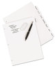 A Picture of product AVE-16371 Avery® Write & Erase Big Tab™ Durable Plastic Dividers and 3-Hole Punched, 8-Tab, 11 x 8.5, White, 1 Set
