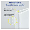 A Picture of product AVE-17002 Avery® Durable View Binder with DuraHinge® and Slant Rings 3 0.5" Capacity, 11 x 8.5, White