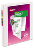 A Picture of product AVE-17002 Avery® Durable View Binder with DuraHinge® and Slant Rings 3 0.5" Capacity, 11 x 8.5, White