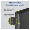 A Picture of product AVE-17011 Avery® Durable View Binder with DuraHinge® and Slant Rings 3 1" Capacity, 11 x 8.5, Black