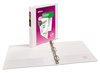 A Picture of product AVE-17012 Avery® Durable View Binder with DuraHinge® and Slant Rings 3 1" Capacity, 11 x 8.5, White