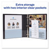 A Picture of product AVE-17014 Avery® Durable View Binder with DuraHinge® and Slant Rings 3 1" Capacity, 11 x 8.5, Blue