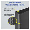 A Picture of product AVE-17031 Avery® Durable View Binder with DuraHinge® and Slant Rings 3 2" Capacity, 11 x 8.5, Black