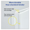 A Picture of product AVE-17032 Avery® Durable View Binder with DuraHinge® and Slant Rings 3 2" Capacity, 11 x 8.5, White