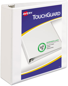 Avery® TouchGuard™ Protection Heavy-Duty View Binders with Slant Rings 3 3" Capacity, 11 x 8.5, White