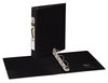 A Picture of product AVE-17167 Avery® Mini Size Durable View Binder with Round Rings 3 1" Capacity, 8.5 x 5.5, Black