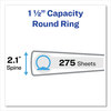 A Picture of product AVE-17637 Avery® Flexi-View® Binder with Round Rings 3 1.5" Capacity, 11 x 8.5, Black