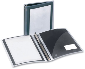 Avery® Flexi-View® Binder with Round Rings 3 1.5" Capacity, 11 x 8.5, Black