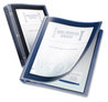 A Picture of product AVE-17638 Avery® Flexi-View® Binder with Round Rings 3 1.5" Capacity, 11 x 8.5, Navy Blue