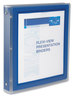 A Picture of product AVE-17685 Avery® Flexi-View® Binder with Round Rings 3 1" Capacity, 11 x 8.5, Navy Blue