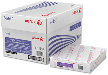 xerox™ Bold™ Digital Printing Paper 98 Bright, 3-Hole, 24 lb Bond Weight, 8.5 x 11, White, 500 Sheets/Ream, 10 Reams/Carton