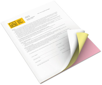 xerox™ Revolution™ Digital Carbonless Paper 3-Part 8.5 x 11, Canary/Pink/White, 2,505/Carton